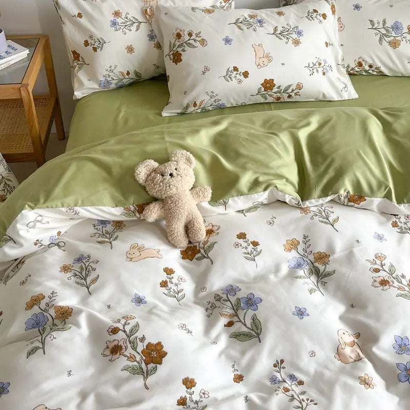 Maliben | Soft Flowers Bedding Set