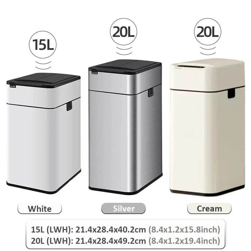 Maliben | Smart Stainless Steel Automatic Sensor Trash Bin