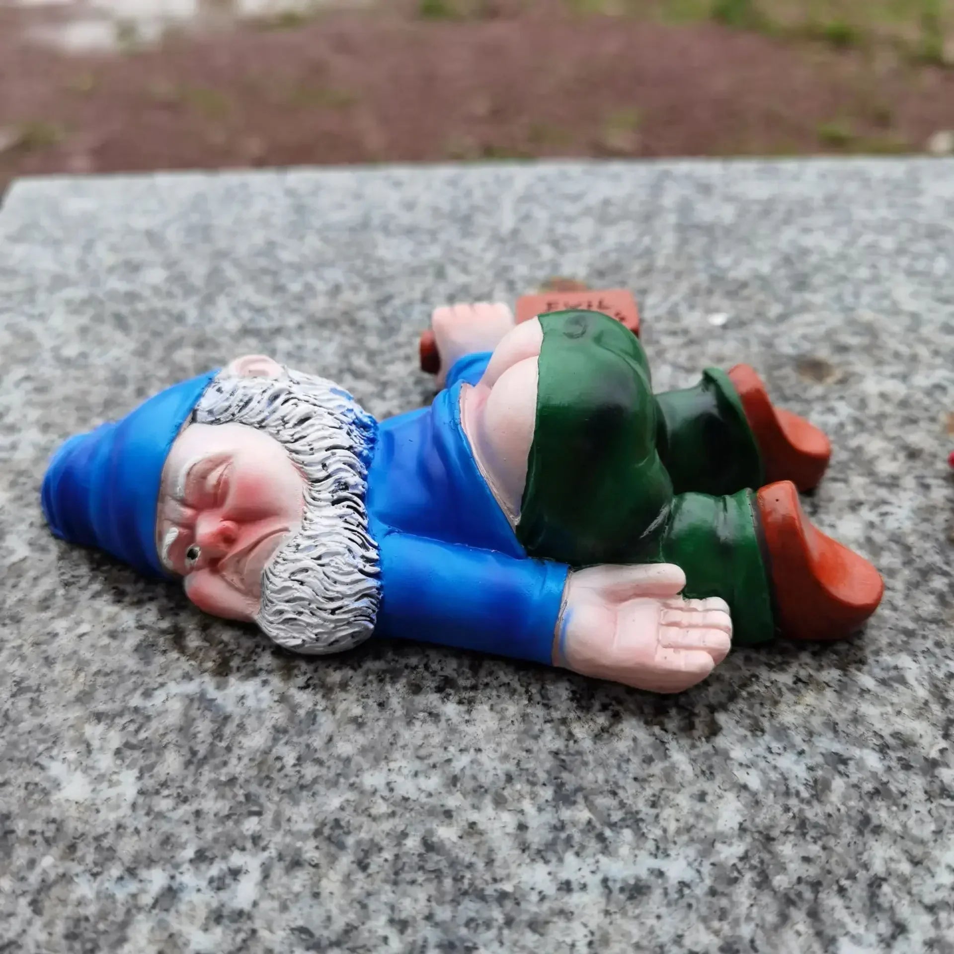 Maliben | Hilarious Drunken Garden Gnome Made Of Weatherproof Resin For Indoor And Outdoor