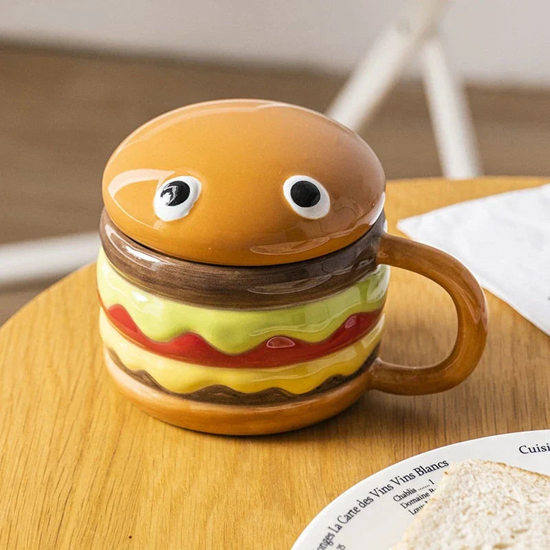 Maliben | Yummy Hamburger-Shaped Ceramic Hamburger Mug