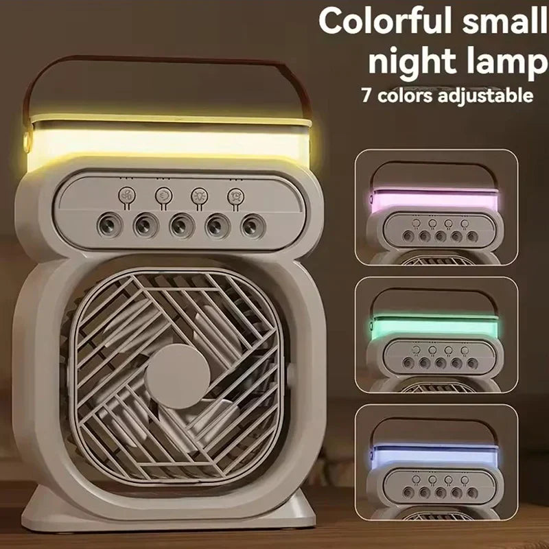 Maliben | 3in1 Air Cooler Led Night Lamp Humidifier Fan