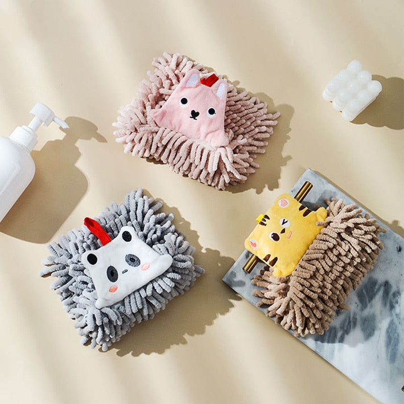 Maliben | Quick Water Absorber Bear Plush Hand Towel