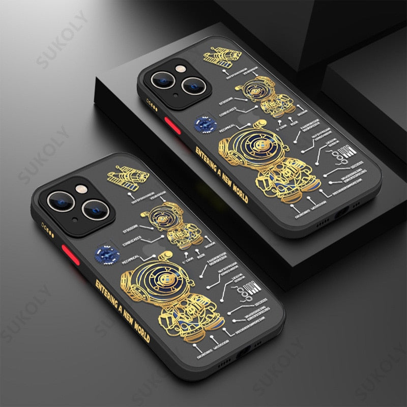 Maliben | Space Road Relax Astronaut Iphone Case