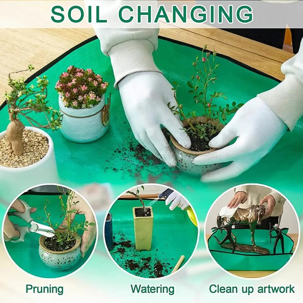 Maliben | Gardening Soil Tray Reusable Portable Mat