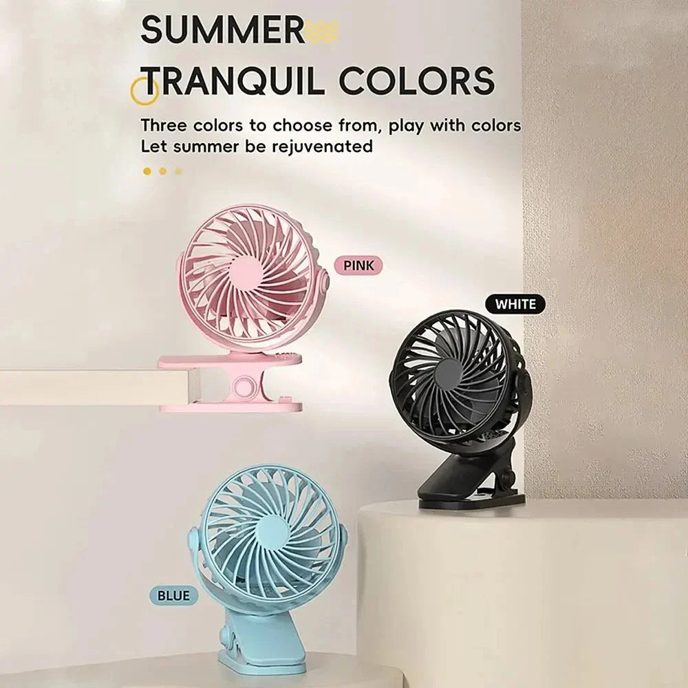 Maliben | Flexibreeze Usb Fan | Rotatable, Portable With 3 Speeds And Night Light