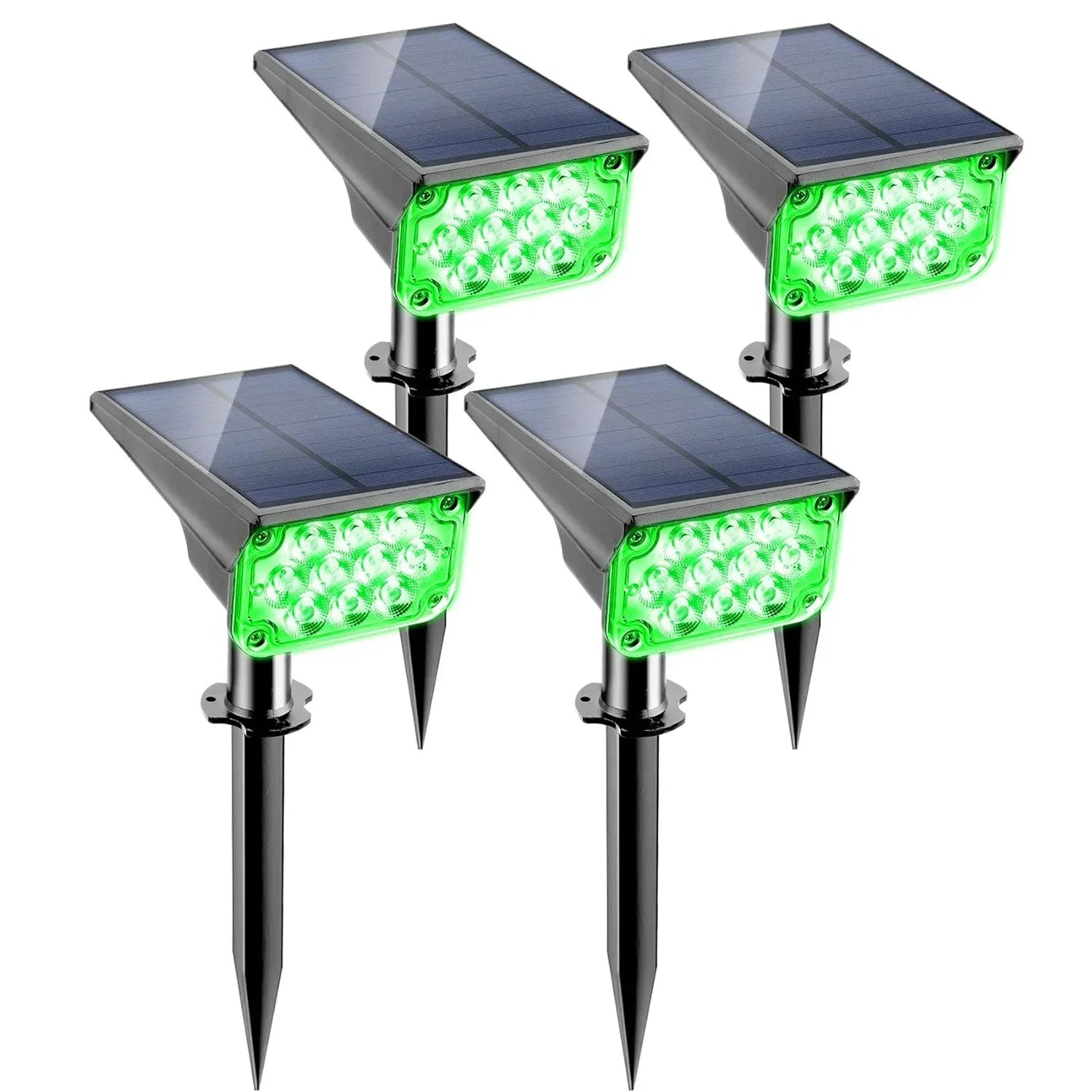 Maliben | Solar Garden Spotlight Lumiray Set 4 | Ip65 Waterproof | Automatic Twilight Sensor | Led Landscape Lighting