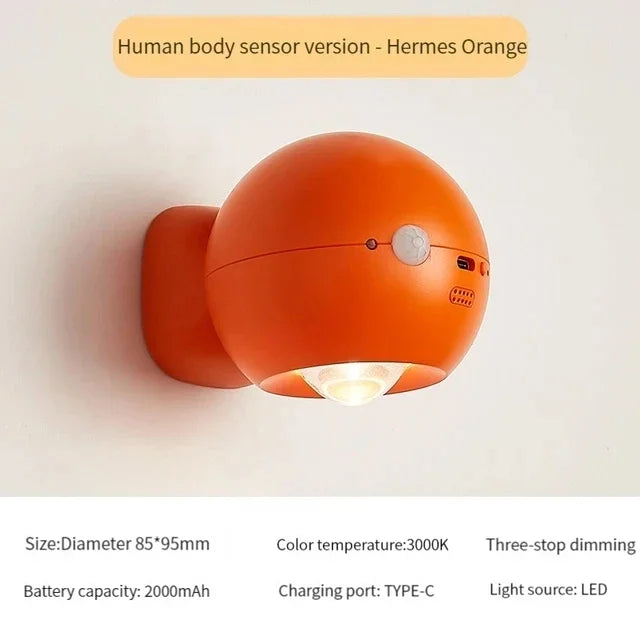 Maliben | Rotating Mini Magnetic Rechargeable Wall Lamp