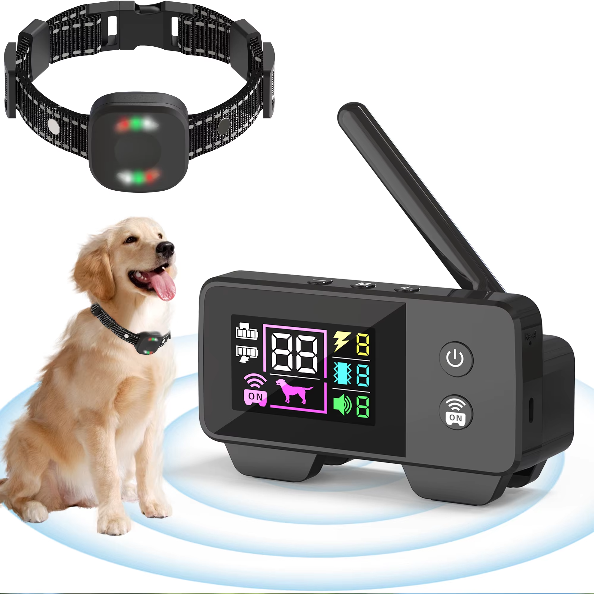 Maliben Ultimate Safety 1,574.8 feet Wireless Dog Fence System with Rechargeable,...