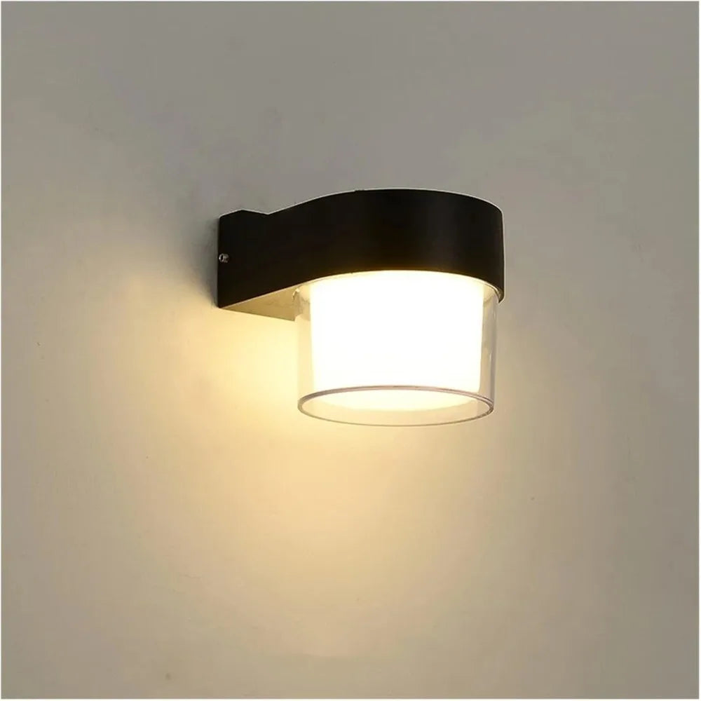 Maliben | Aurobeam Led Outdoor Wall Light | Waterproof Ip65 | Modern Design For Balcony, Garden & Entrance | 9w / 18w