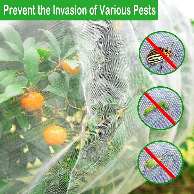 Maliben | Gardivia Vegetable Protection Net | High-Density Insect Net Made Of Polyethylene | Uv Resistant & Breathable | For Raised Beds & Vegetable Cultivation