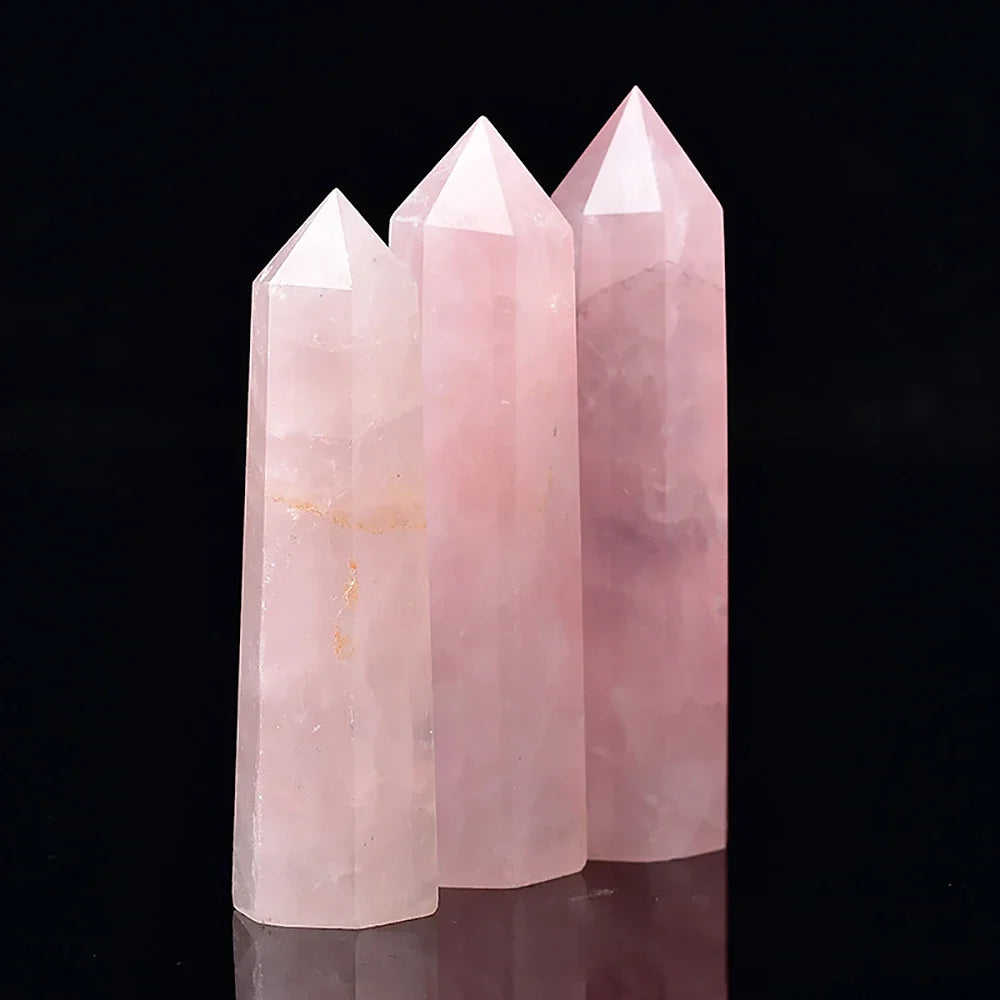 Maliben | Crystal Obelisk Elaria | Natural Stone Healing Stone | For Meditation & Reiki | 4–8 Cm