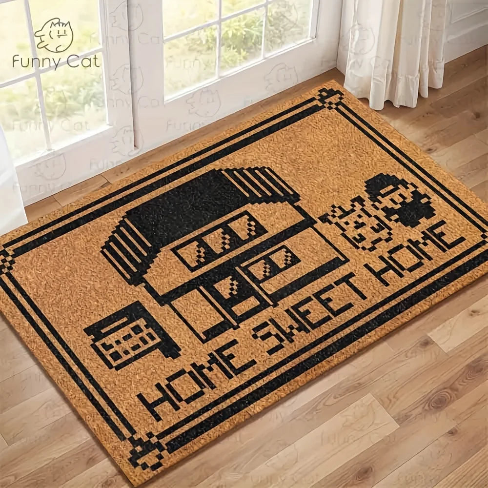 Maliben | Lightweight Washable Doormat Welcome Mat Carpet Bedroom Living Room