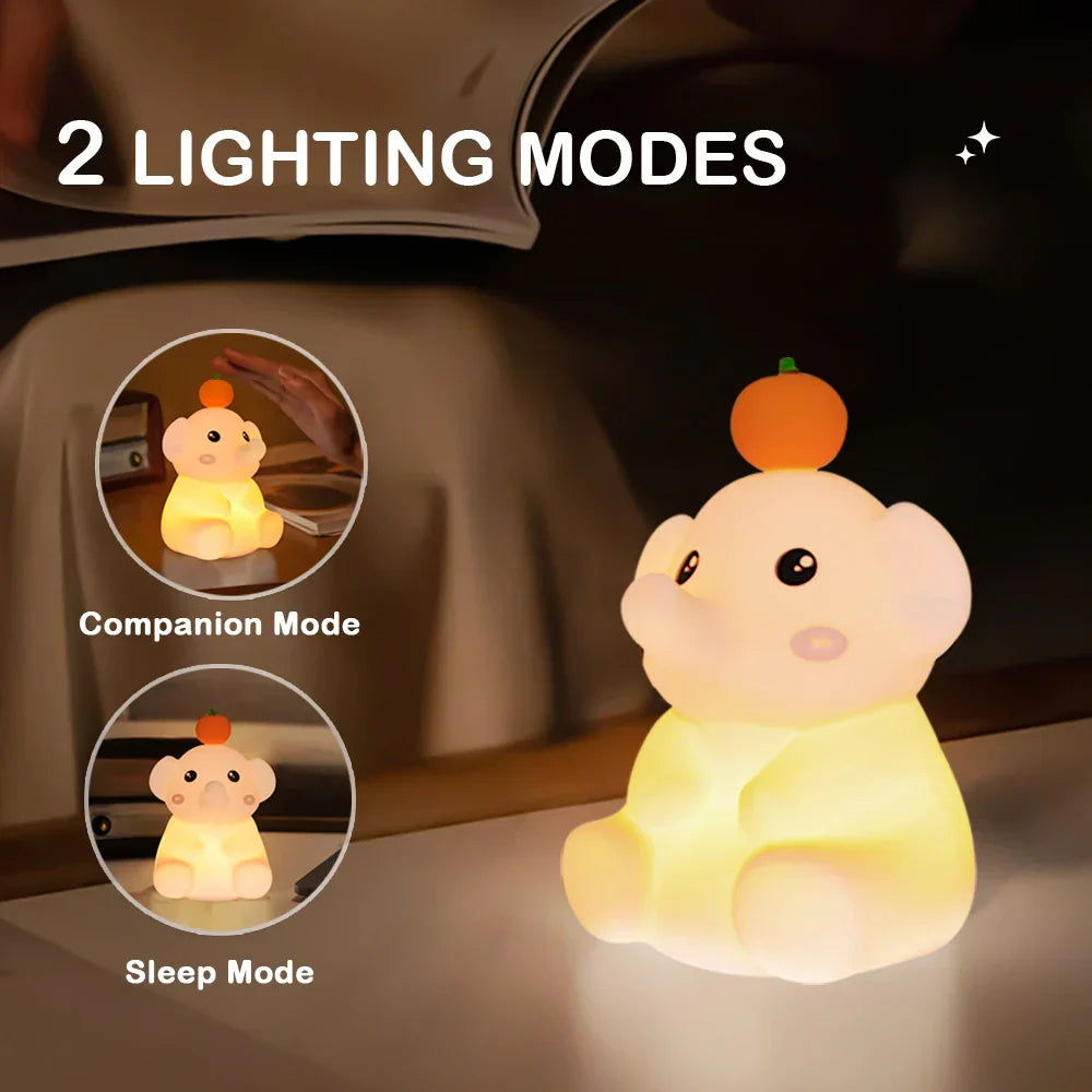 Maliben | Lumidum Led Night Light | Soft Silicone | 3 Brightness Levels | Portable & Rechargeable | 17.7 × 9.1 Cm