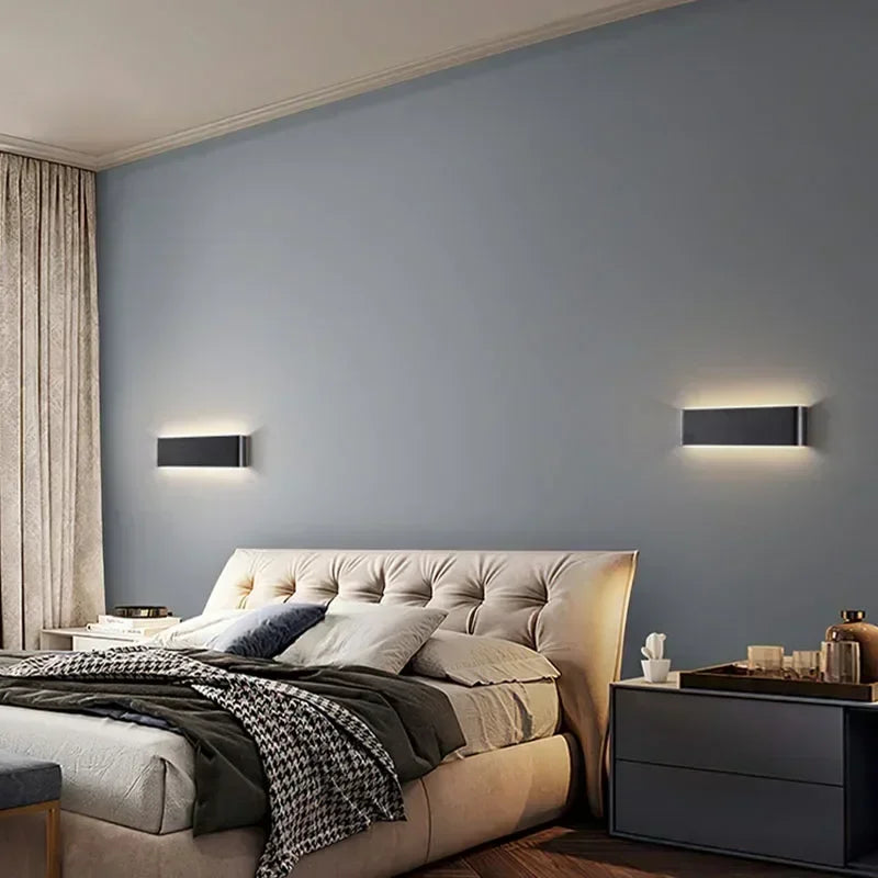 Maliben | Lumiera Modern Led Wall Lamp | Stylish Design | Warm White Light For Bedroom, Hallway & Bathroom