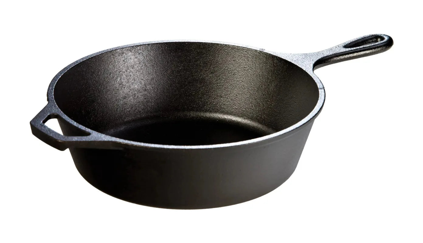 Maliben | Lodge Cast Iron 10.25" / 3.2 Liter Seasoned Deep Skillet