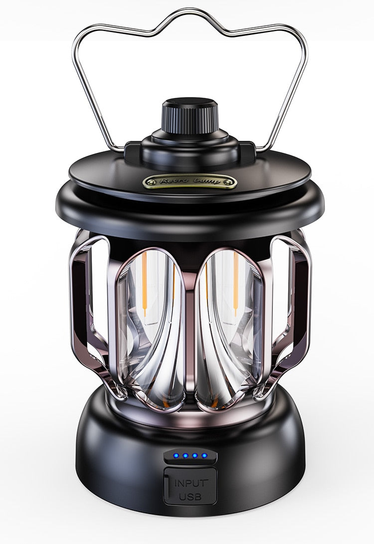 Maliben | Retro Power Bank Camping Led Lamp