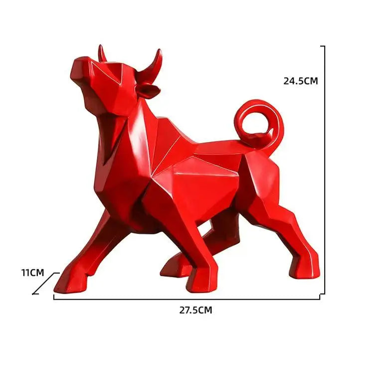 Maliben | Toroarte Bull Sculpture | Nordic Design | Resin Figure Modern | 35 Cm / 26 Cm
