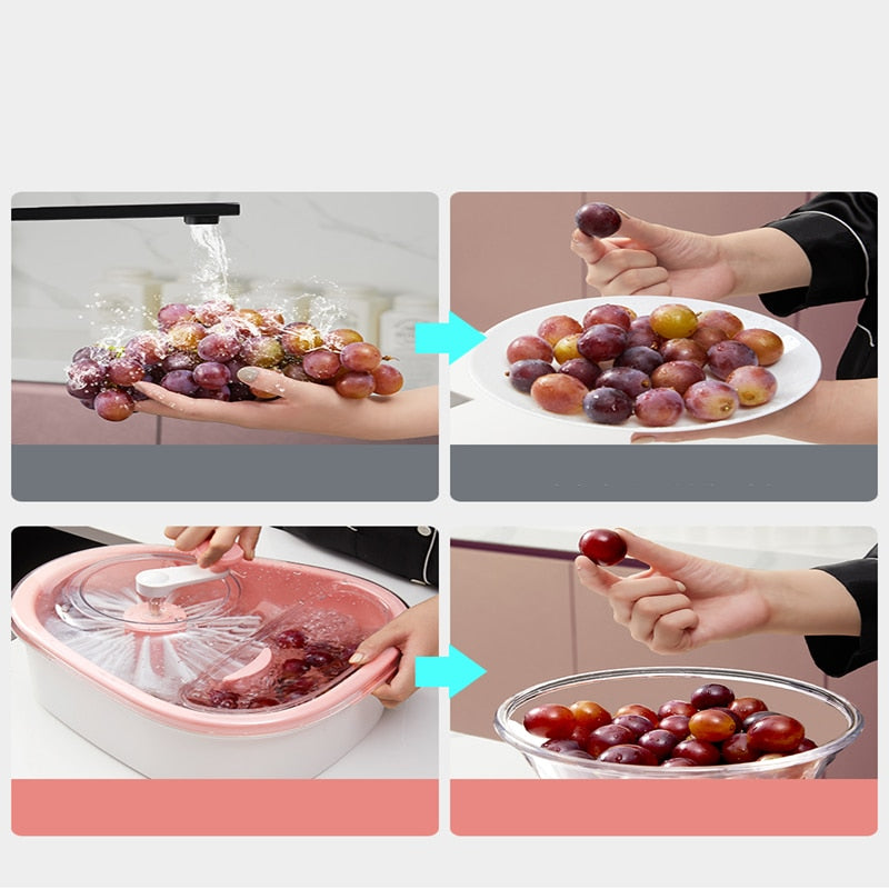 Maliben | Manual Fruit Vegetable Washing Drainer Basket