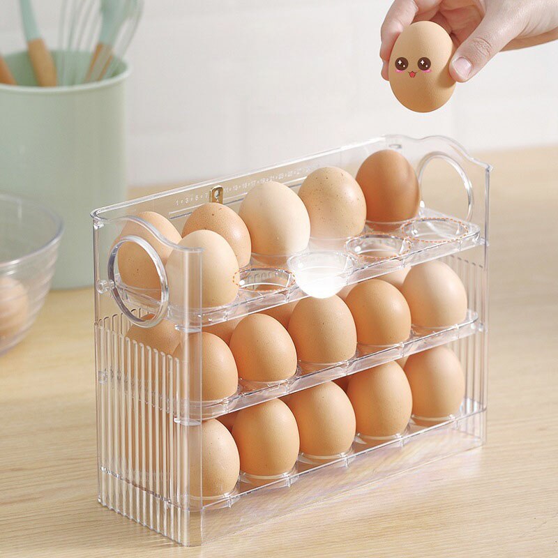 Maliben | Automatic Flip Egg Storage Rack