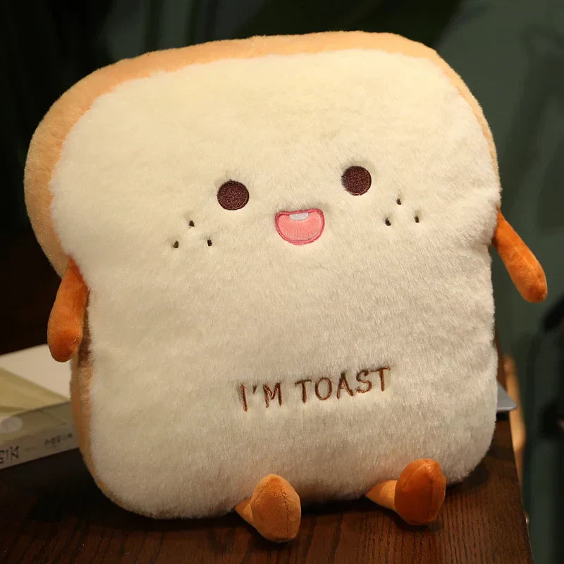 Maliben | Plush Toast Bread Ultra Soft Hand Warmer Pillow