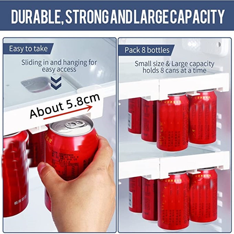 Maliben | Refrigerator Beverage Organizer Slide Rack