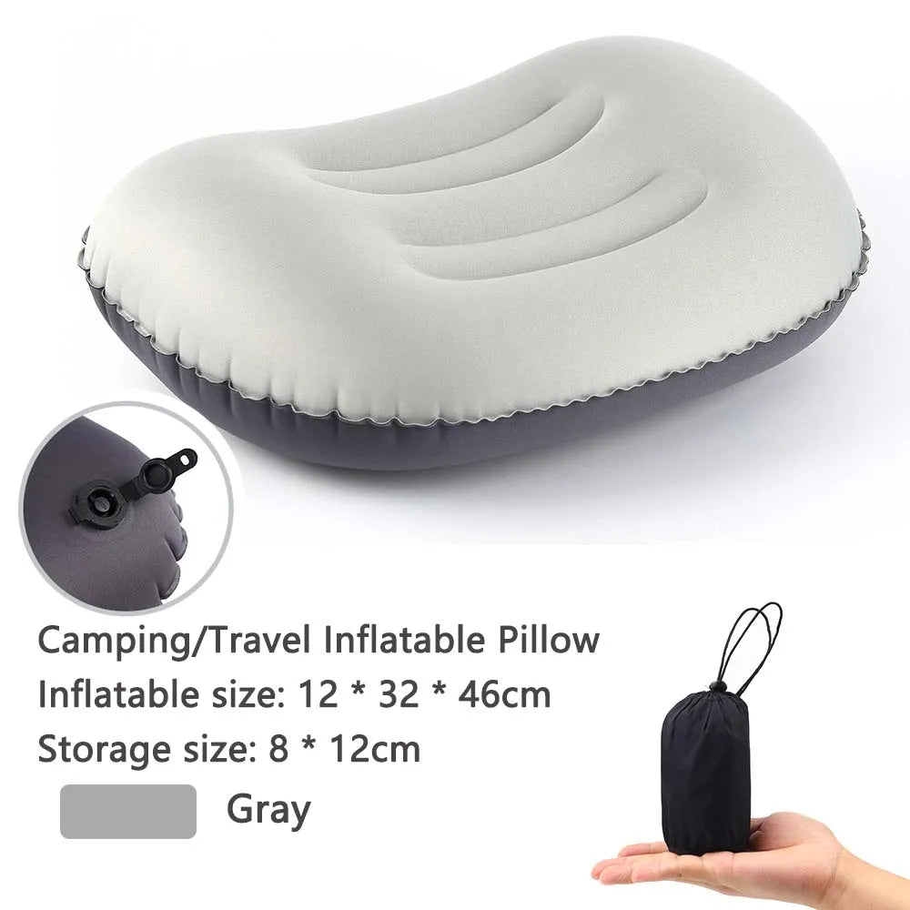 Maliben | Airnest Inflatable Outdoor Pillow | Compressible & Foldable | Neck Support For Camping, Hiking & Travel