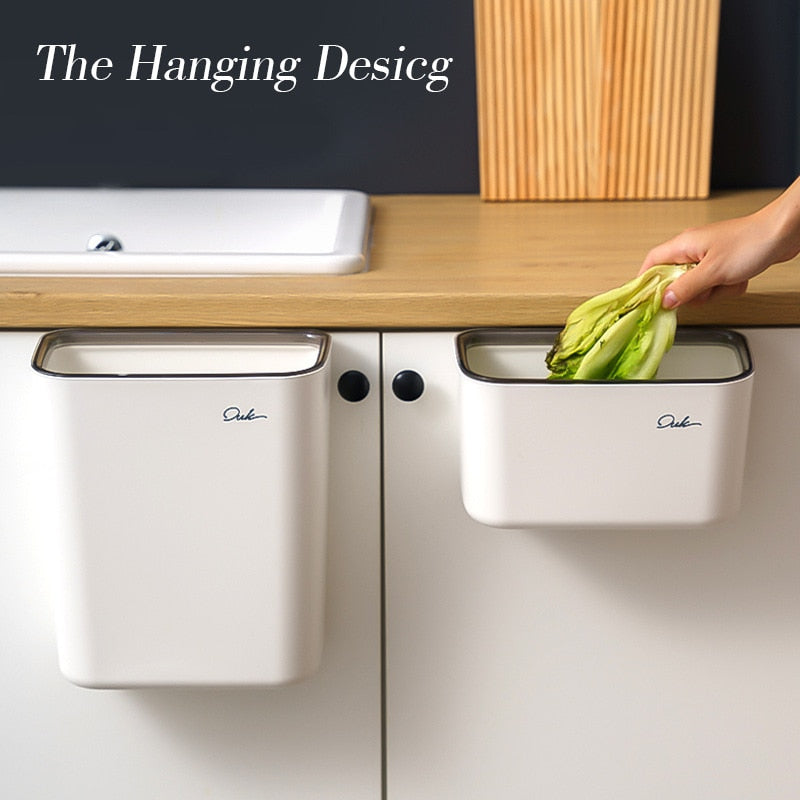 Maliben | Kitchen Hangable Clean Corner Trash Can
