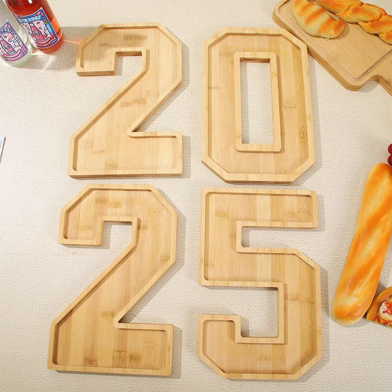 Maliben | Wooden Numbers Serving Tray