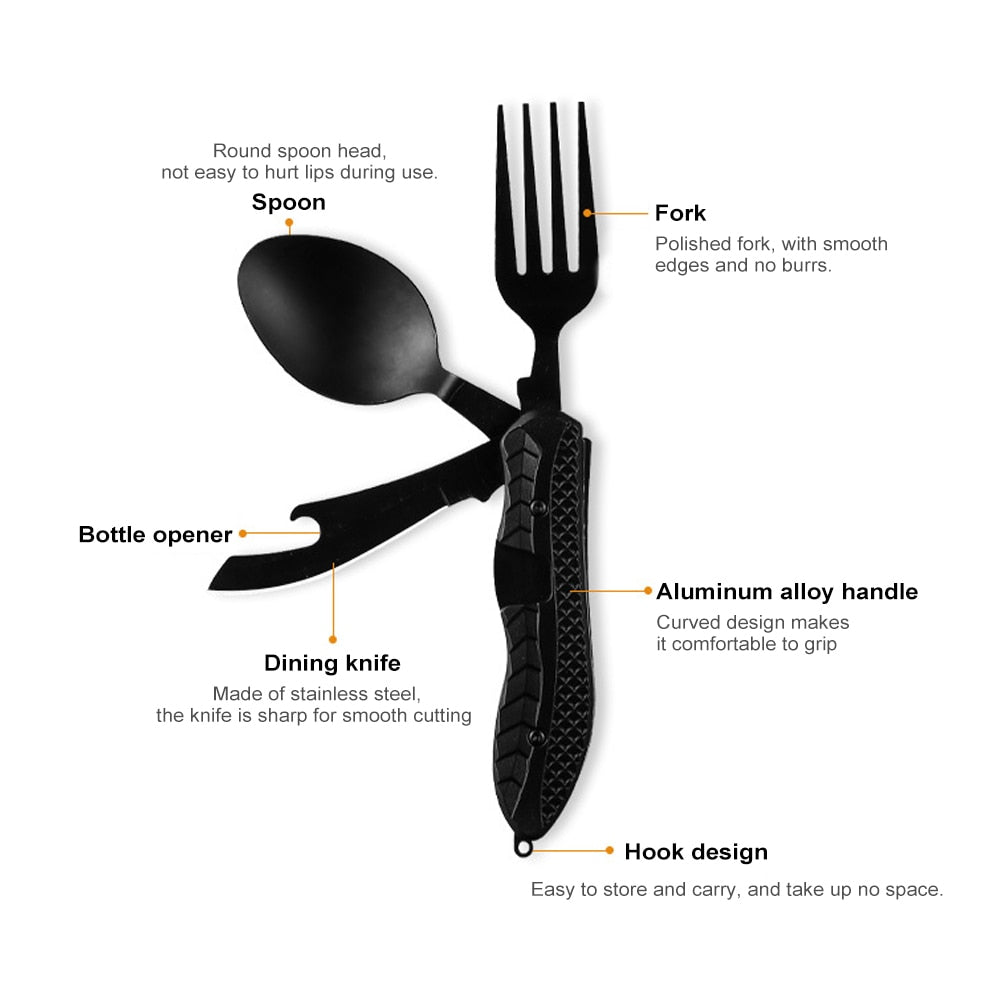 Maliben | 4in1 Easy Cary Travel Cutlery Tool