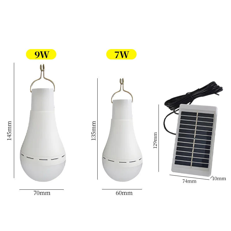 Maliben | Solaglow Led Solar Camping Light | Waterproof & Rechargeable | With Usb & Solar Power | For Tent, Garden & Emergencies