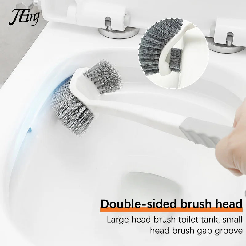 Maliben | Cleantwin Wc Brush | Double-Sided Toilet Brush With Long Handle | Deep Cleaning & Hygienic | Space-Saving Hangable