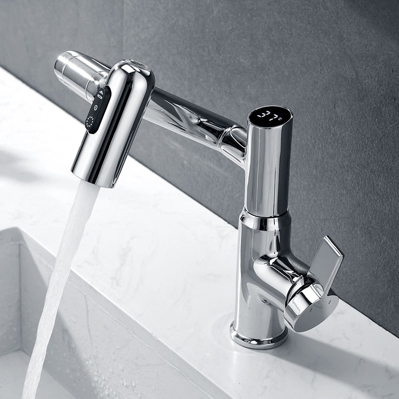 Maliben | Digital Temperature Full Rotation Ultra Spin Basin Faucet