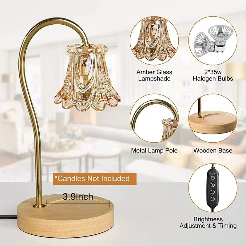 Maliben | Flower-Shaped Warm Audience Candle Warmer Lamp