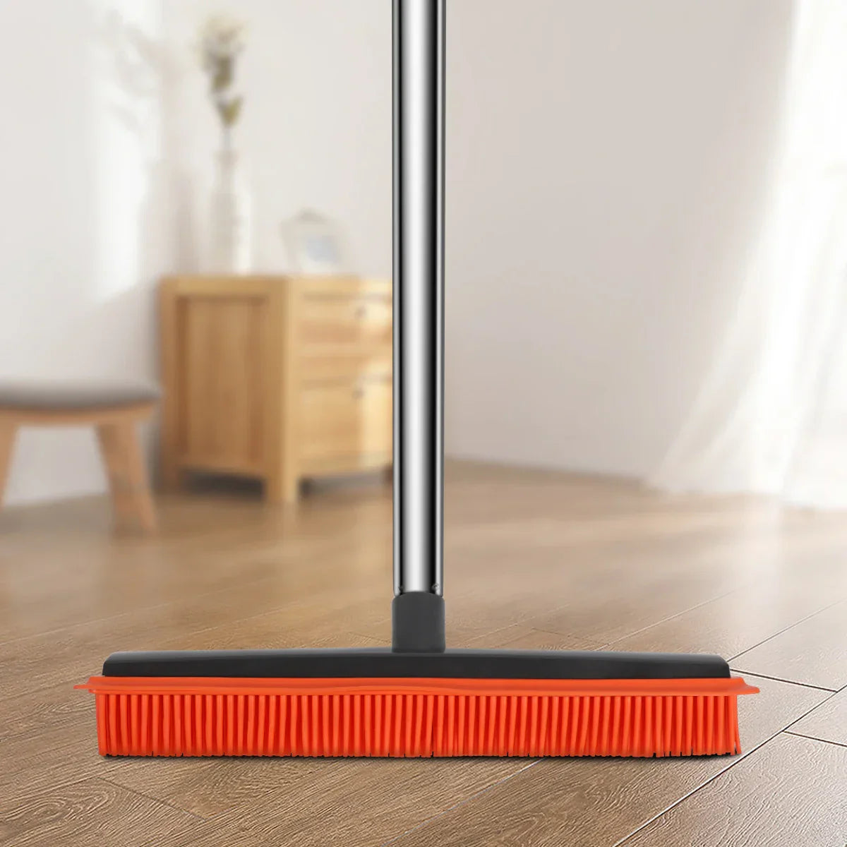 Maliben | Rubber Brooms Hairless Sweeppro | Adjustable Silicone Broom For Pet Hair, Carpet & Windows | For Indoor & Outdoor