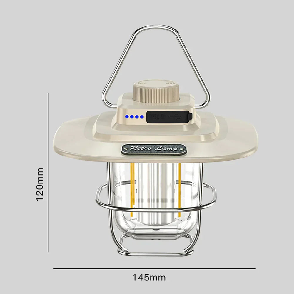 Maliben | Retro Rechargeable Led Camping Lantern - Nostalgiaglow