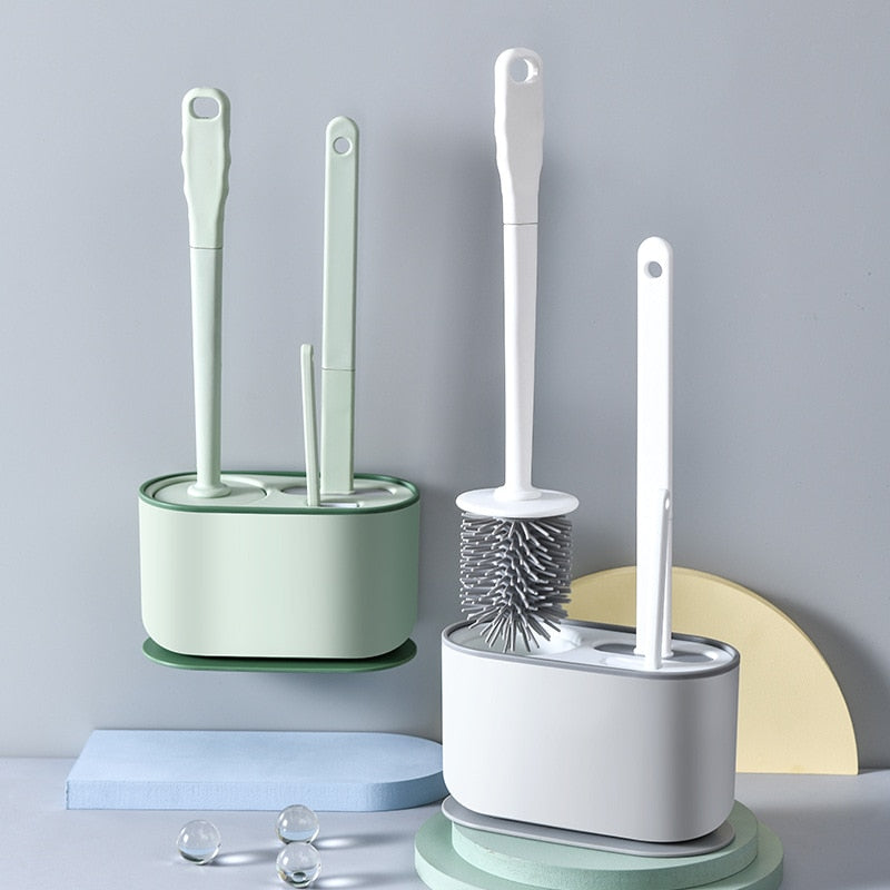 Maliben | Wall-Mounted Toilet Cleaner Drainer Brush Set