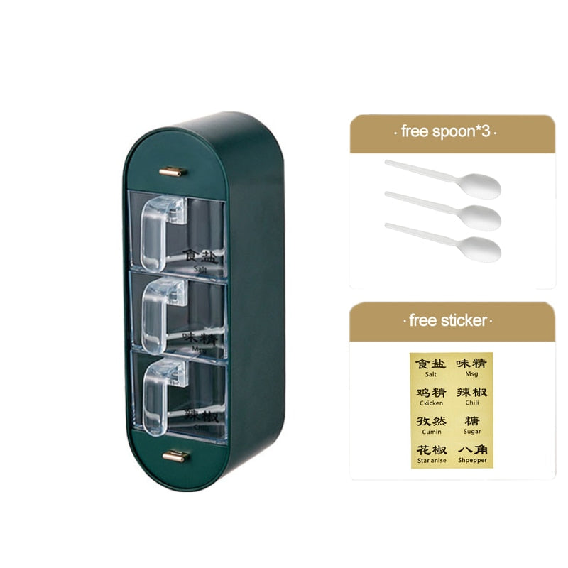Maliben | Kitchen Organizer Wall-Mounted Seasoning Station