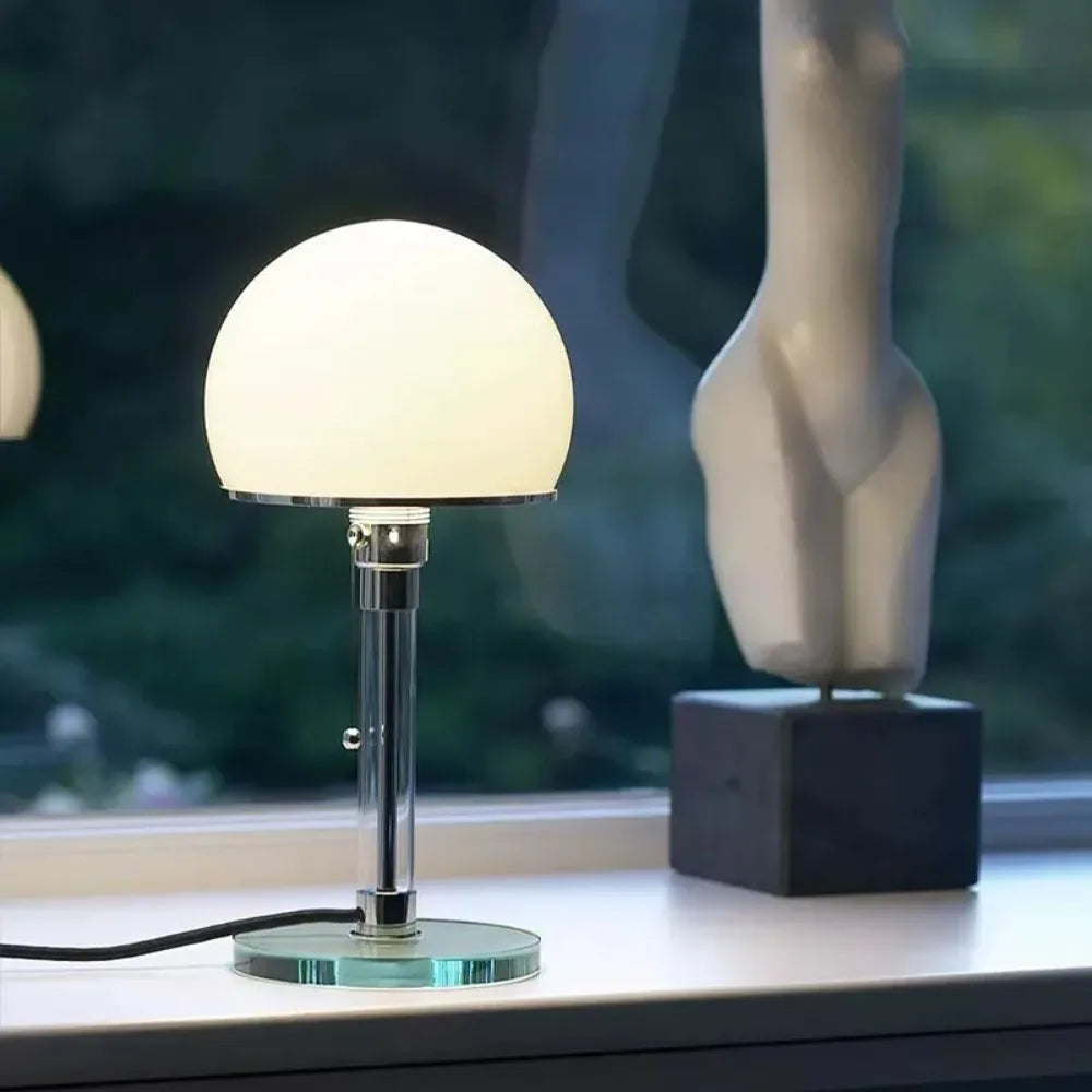 Maliben | Modern Minimalistic Glass Led Table Lamp For Home Decoration