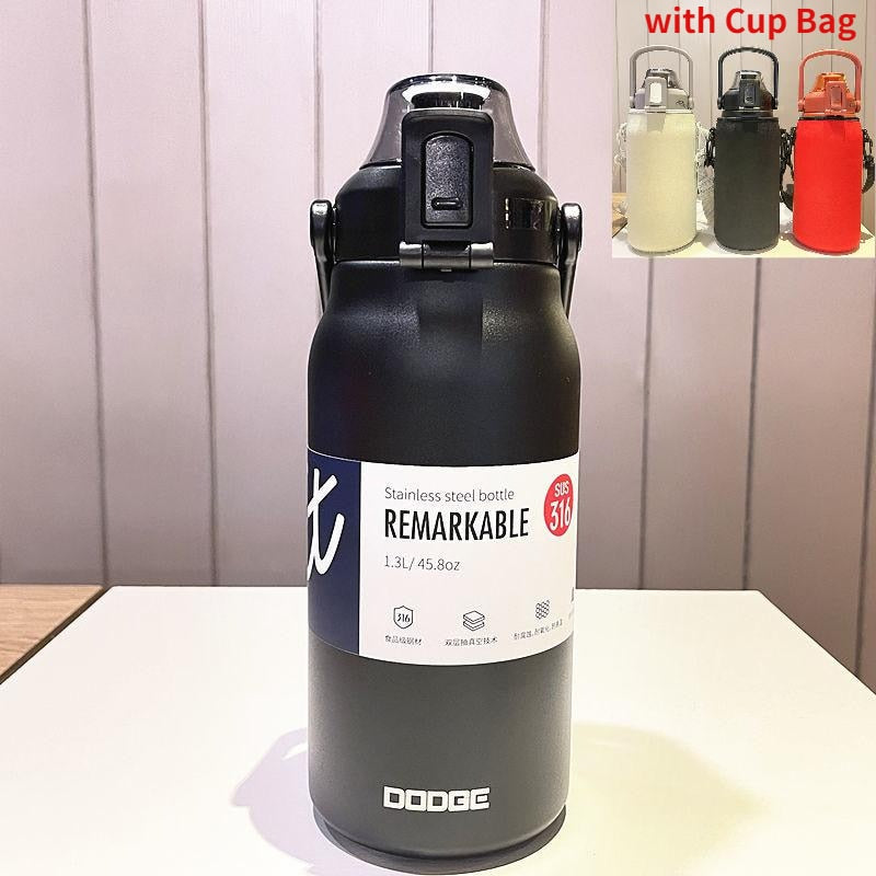 Maliben | StaInless Steel Built-in Straw Camping Thermos