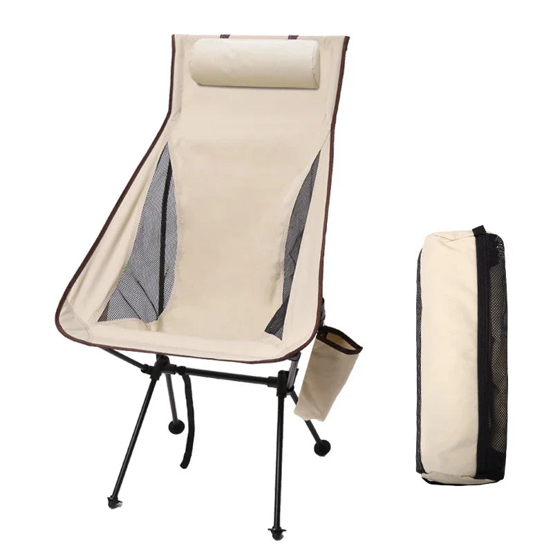 Maliben | Camperox Folding Chair Outdoor | Loadable Up To 150 Kg | Aluminum Frame & Tear-Resistant Fabric | For Camping, Beach & Garden
