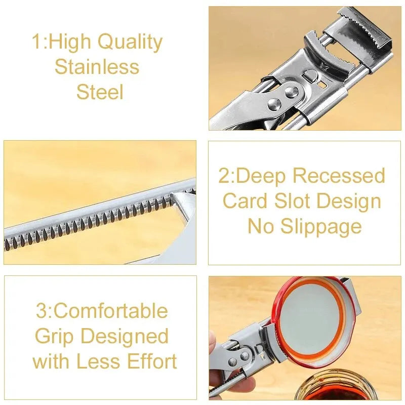 Maliben | Adjustable Stainless Steel Bottle Opener | Non-Slip Bottle Opener | New Kitchen Gadget