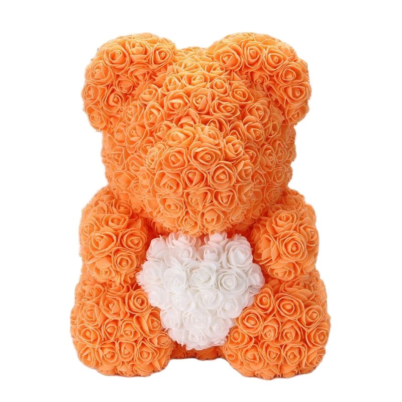 Maliben | Artificial Rose Flowers Teddy Bear