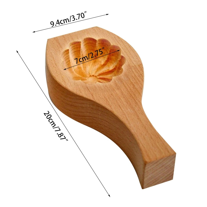 Maliben | Wooden Moon Dumpling Maker Mold