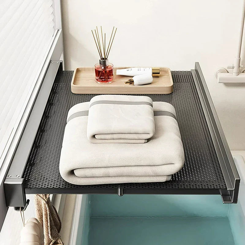 Maliben | Ultra Suction Expandable Towel Storage Organizer Rack