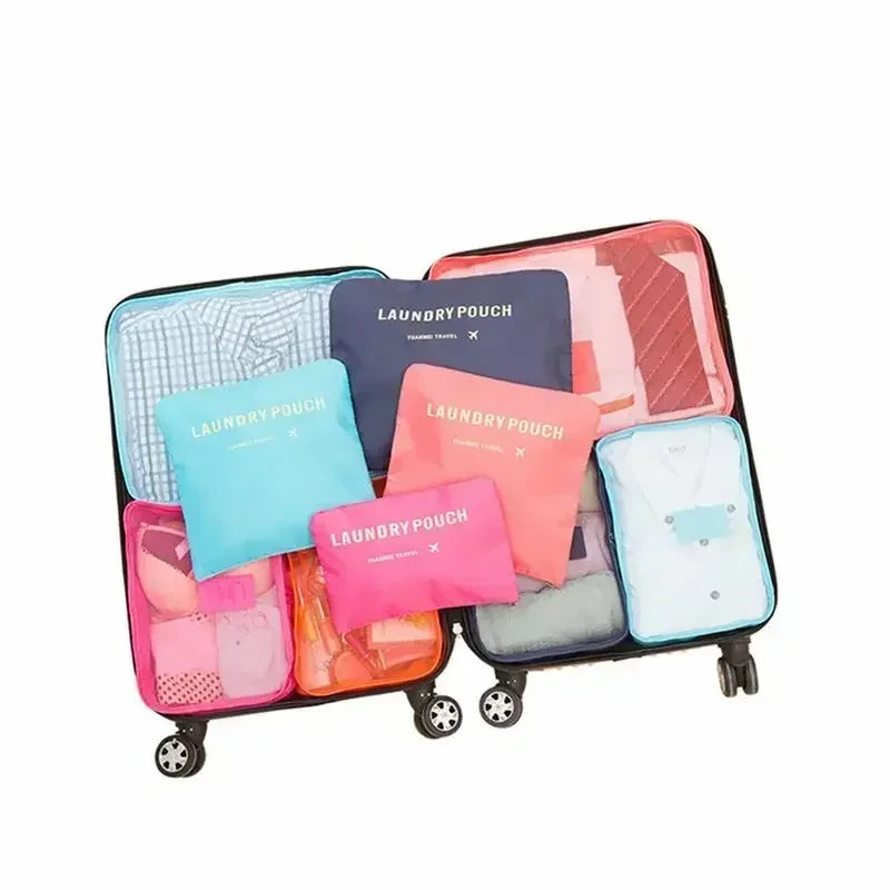 Maliben | Reiselina Luggage Organizer Set | 6-Piece | WaterproOf & Space-Saving | Made of Oxford Fabric
