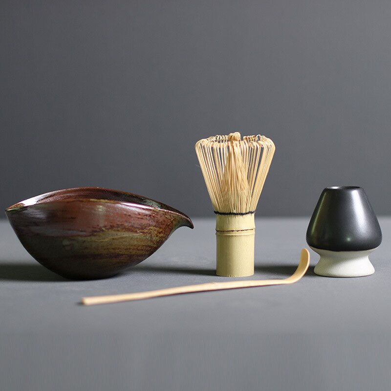Maliben | Tenchatime | Complete Matcha Set – Bamboo Whisk & Ceramic Bowl – Authentic Japanese Tea Kit