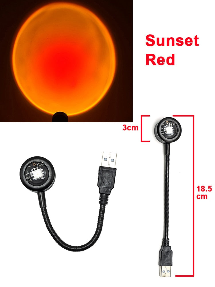 Maliben | Mini Usb Sunset Night Lamp