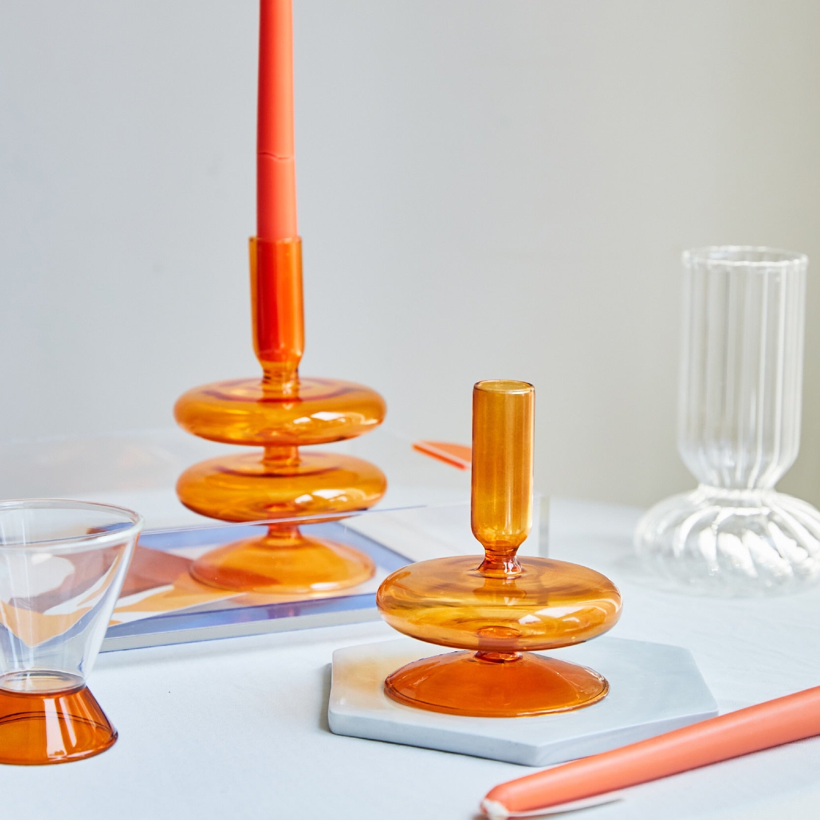 Maliben | Spiral Geometric Candle Holders