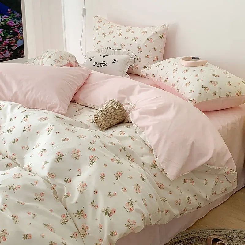 Maliben | Soft Flowers Bedding Set