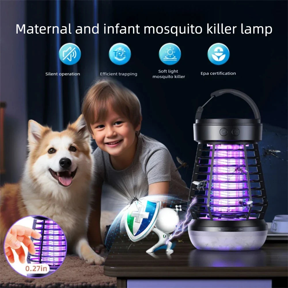 Maliben | Mosquito Lamp Lumava Pro | 4-In-1 Camping Light With Insect Killer & Sos Function | Rechargeable With Usb-C & 2000 Mah Battery